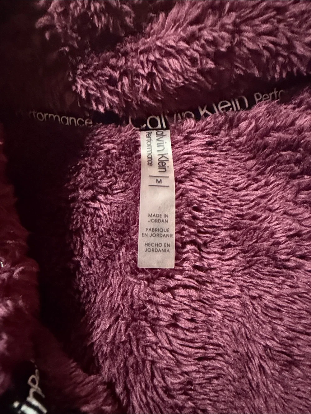 Calvin Klein cozy sherpa
